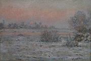 Claude Monet Soleil d'hiver a Lavacourt Sweden oil painting artist